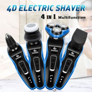 Fashion 4 in 1 Men Washable Rechargeable Electric Shaver Shaving Beard Machine