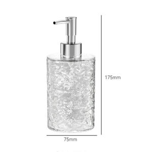400ml Liquid Container Transparent square round hand sanitizer shampoo shower gel bottle 400ml