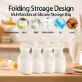 SUNVENO Silicone Milk Storage Bags, Reusable Breastmilk Bags for Breastfeeding Leakproof Milk Freezer Storing Pouches,240mlSilicone Milk Storage Bags, Reusable Breastmilk Bags for Breastfeeding Leakproof Milk Freezer Storing Pouches,240ml. 