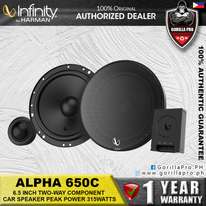 NEW! Infinity Alpha 650C 6.5 inch Two-Way Component Car Speaker Peak ...