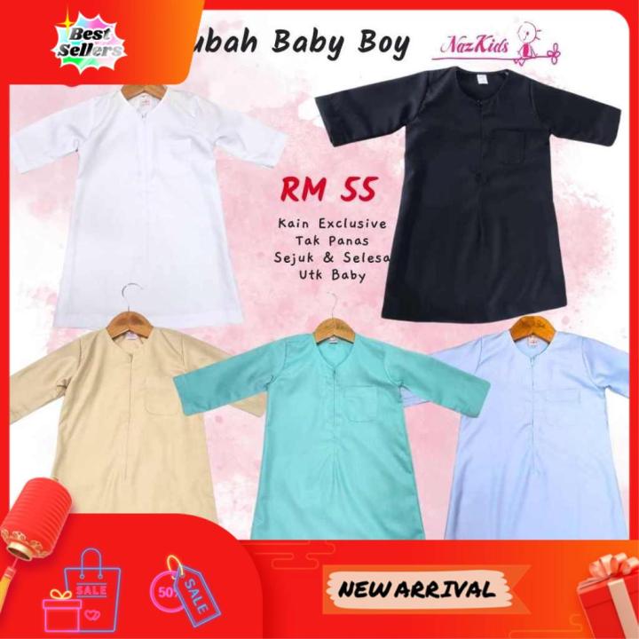 ⭐READY STOCK⭐ 24JM SHIP Exclusive Jubah Baby Boy, Jubah Bayi Lelaki Jubah Baby Nazkids