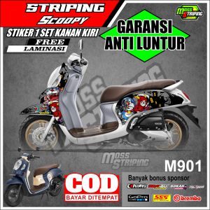 Striping Scoopy Prestige New 2020 2021 2022 2023 Kode M901 Striping Semi Full Body