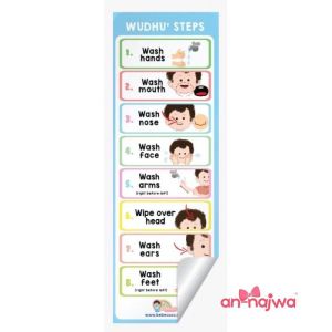 AN-NAJWA Waterproof Sticker Wudhu Sticker