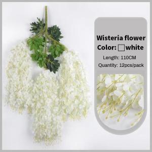 Wholesale 12Pcs 110cm Wisteria Artificial Flowers Hanging Vine Wedding Party