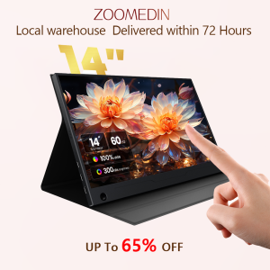 【Local Warehouse】ZOOMEDIN 14/15.6"/18.5/21.5 1080P FHD TouchScreen Model Portable Monitor With Type-C HDMI/Mini DP/Dual Speaker/VESA for Phone Nintendo Xbox PS4 RPi Win PC Mac