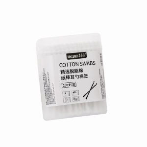 Disposable Double-Headed Makeup Swabs in a Box - Cotton Swabs - 100 Pack - Double-Ended - Soft Tips - For Makeup Application - Beauty Tool - Makeup Accessory - Sponges & Applicators