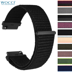 WOCCI Nylon Sport Watch Band 18mm 20mm 22mm Quick Release watchband for Men Women Washable Bracelet with Hook and Loop Fastener2026