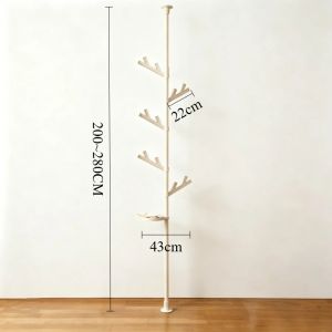 Sacesr Modern Minimalist Style Coat Rack Bedroom Standing Coat Frame Tree Shape Clothes Hanger Top Fixed Mount Living Room Furniture Z4K2H