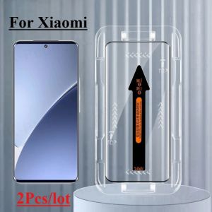 2 chiếc kính cường lực chống bụi cho Xiaomi 15 14 13 12 11 t Lite Pro Ultra 11i 10S MIX3 14civi Dễ dàng lắp đặt bảo vệ màn hình cao cấp Kính HD