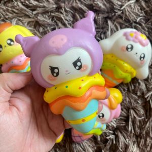 SQUISHY SWEETIE SCOOP CUTE CHARACTER HEAD ON ICE CREAM mainan pencetan fidget soft slow kado hadiah