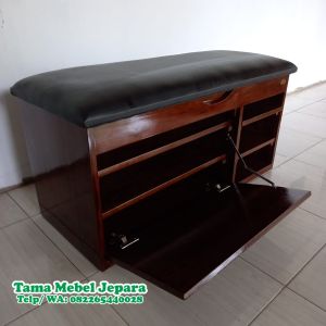 Rak Sepatu Minimalis Kayu Jati Lemari Sepatu Tempat Sepatu Terbaru