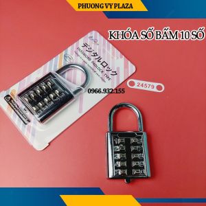 Ổ Khóa Số Bấm 10 Số 40mm Chuyên Khóa Tủ Vali Túi Xách Cao Cấp