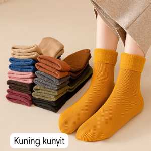NEW VIORANO - Kaos Kaki Winter Velvet Socks Wanita Thermal Import Hangat  Kaos Kaki Bulu Bertekstur Kaos Kaki Camping Gunung Musim Dingin Gugur