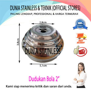 Dudukan Bola 2in aksesoris stainless steel