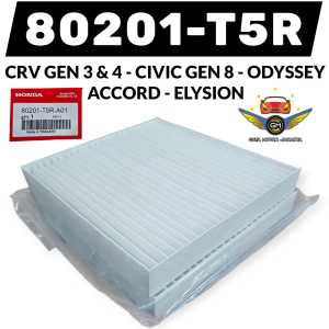 Filter Kabin Honda - Filter AC Honda New CRV Gen 3 - Gen 4 - Honda Civic - Accord 80201-T5R