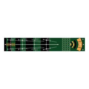 ZENO Thực hành gạt bóng Cốc tự động cho gôn Màu xanh lá 50X300cm Máy tập golf Di động Chống trượt Máy trả lại bóng cho nhà ở trong nhà và ngoài trời