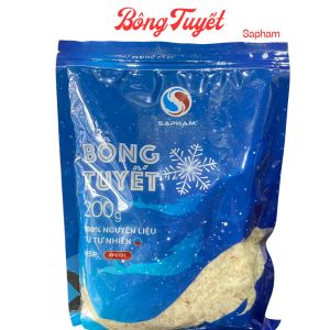 Bông Tuyết Sapham  kết hợp mồi câu giúp làm tơi nhẹ mồi kích thích cá ăn (gói 200gr)