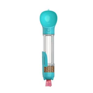 BENGPEN 300/500ml Pet Water Food Dispenser Leak Proof with Trash Bag Box and Shovel Pet Dog Water Bottle Creative 3 in 1 Dog Food Feeder Walking The Dog