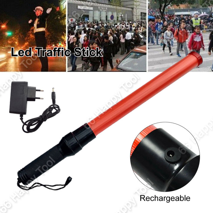 54cm Outdoor Led Traffic Stick Baton Light Rechargeable Safety Security