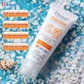 Disaar PA+++ 90 Sunblock Whiten Cream Waterproof Long Lasting Face Body Skin SPF90 Sunscreen Sunscreen Sunblock Outdoor Indoor Summer Face Body