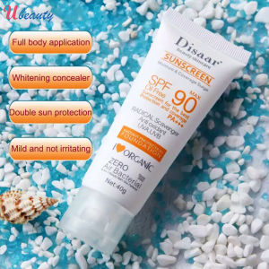 Disaar PA+++ 90 Sunblock Whiten Cream Waterproof Long Lasting Face Body Skin SPF90 Sunscreen Sunscreen Sunblock Outdoor Indoor Summer Face Body