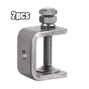 2Pcs 30mm Opening 304 Stainless Steel C-Clamp Woodworking Tiger Clamp