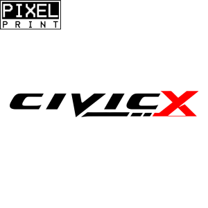 CIVIC X Sticker For Car Stickers And Decals Waterproof Car Accessories Aesthetic Vinyl Design