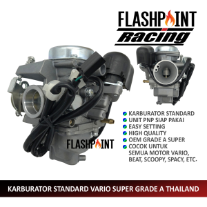 (BISA COD) KARBURATOR STANDARD BEAT VARIO SCOOPY SPACY SCOPY 125 110 FI ALL VARIO LAMA VARIO BARU GRADE A ORIGINAL IMPORT THAILAND KARBU VARIO LAMA VARIO BARU PARIO NEW OLD SKUPI SCUPY SCUPI SPASI SPESI BIT BET BEET GY6 GRADE A ORIGINAL KARBU KALBURATOR