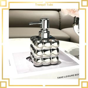 【Must-Have Style】 Tranquil Luxury PUSH Type ขวดโลชั่นห้องน้ำแชมพูขวดเจลอาบน้ำในครัวเรือน Hand Sanitizer Sub-bottling 300ml