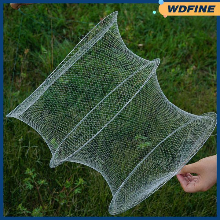 WDFINE Fishing Net, Crab Net Fishing Trap Net Hand Cast Cage for