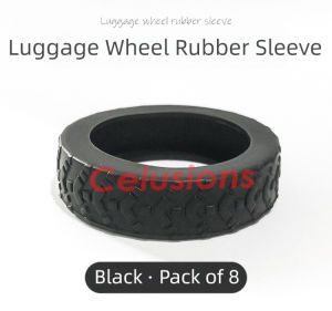 【SG Seller】8 Pcs ⭐3rd Generation Luggage Wheels Cover⭐Silicone Suitcase Wheel Protector Office Chair Caster Wheel Sleeve