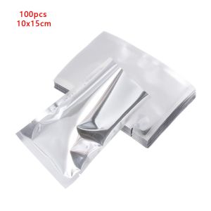 BETTERFORM 100PCS Silver Food Grade Saran Wrap Aluminium Foil Bags Vacuum Sealer Heat Seal Bag Storage Pouches