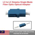 LC to LC Simplex Single Mode Fiber Optic Optical Adapter Coupler Connector for Fiber Optic Cable, LC-LC Simplex Fiber Optic Connector. 