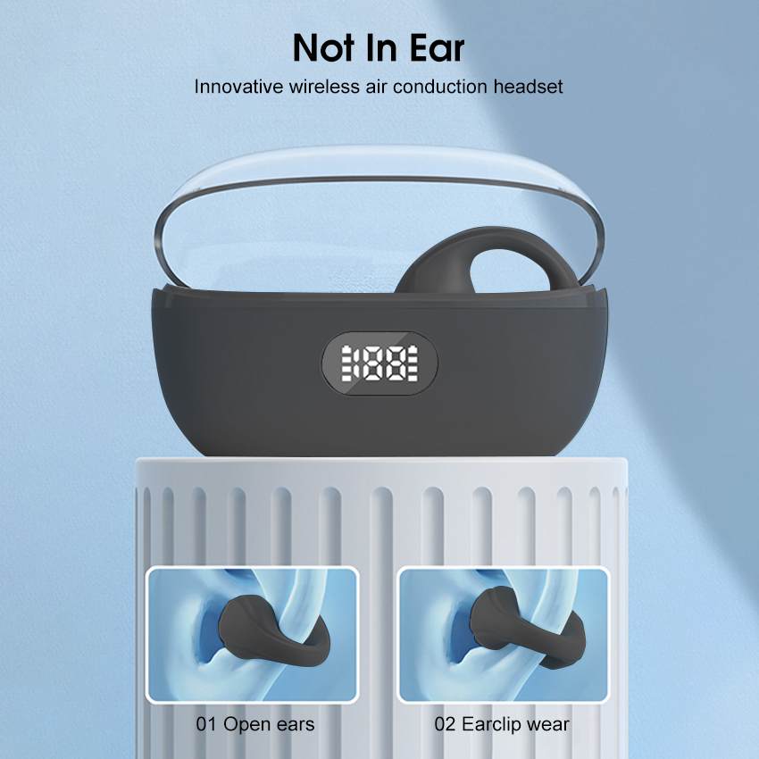 Mini Born Knochenleitungskopfhörer, echte kabellose Ohrhörer, Mini-Bluetooth-Kopfhörer, Stereo-Kopfhörer, Bluetooth 5.0, Sport-Ohrhörer, Knochenleitungsköpfe_voghion.com