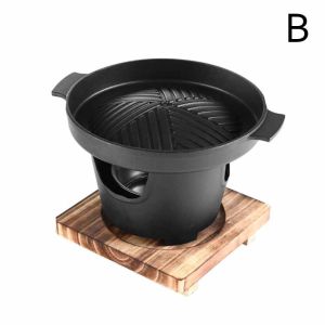 Alat Panggangan Racha BBQ Tungku Arang Bulat Mini Japanese Grill Stove
