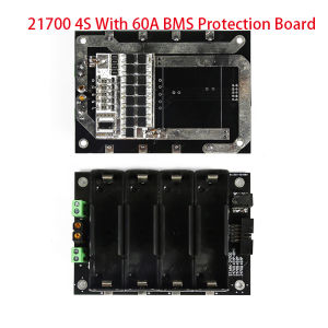 DIY 4S 21700 Lithium Battery Pack 14.8V/16V 60A 120A 21700 Battery Box Battery Pack 4 Series Solderless Battery Box 16V Battery Pack Protection Board 21700 Solderless Manufacturing Uninterruptible Power Supply/Backup Power Supply/multilayer Power Wall