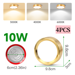 Đèn âm trần 3 Màu Led Đèn Downlight Gắn Bề Mặt Ba Màu Đèn LED Âm Trần 5W 10W 15W 25W Đèn Chiếu Điểm Đèn Celling Hiện Đại Cho Phòng Khách Phòng Ngủ Chiếu Sáng Gia Đình