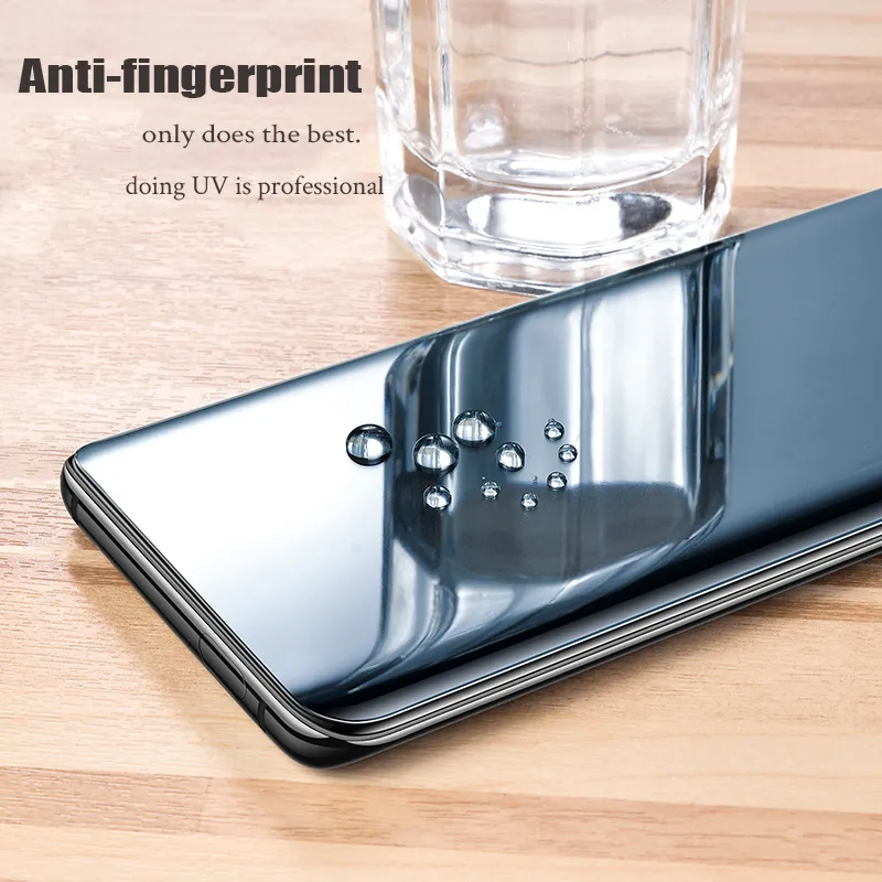 Anti-Fingerprint UV Light Full Glue Curved Matte Tempered Glass For OnePlus  11 5G 10 7T Pro