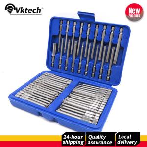 【Vktech】 50 ชิ้น 75 มิลลิเมตรความปลอดภัยไขควง Bits Torx Star Hex Slotted Phillips