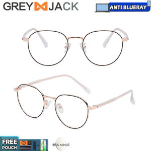 Grey Jack Kacamata Antiradiasi Blueray Photocromic Oval Simple Bisa Minus 29133