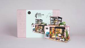 Robotime DIY Dollhouse DG104 Handmade DIY Miniature Wooden House - Kathys Garden Cathys Flower House DIY