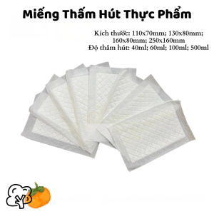 Miếng Lót Thấm Hút Thực Phẩm SUPER ABSORB PADS (20 Miếng) | Miếng Lót Khay Thịt Cá Hải Sản