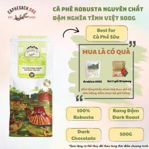 Cà Phê 100% Robusta Honey Nguyên Chất | Rang Đậm | Vị Chocolate body dày đậm đà | Pha cà phê sữa