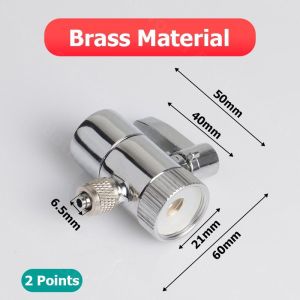 Penapis Air Faucet Diverter Valve Solid Brass Leak Proof Water Filter Tap Switch Splitter Adapter