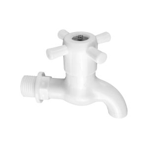 Kran Tembok Air Bak Kamar Mandi Atau Wastafel Engkol Baling Bahan Plastik High Quality SLT-27-123