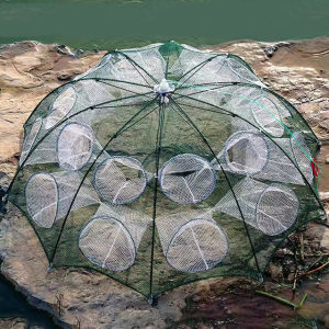 Lanrui Shrimp Cage Fish Net Umbrella Net Crab Cage Eel Cage  Fishing Gear for Outdoors