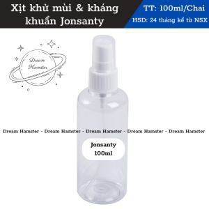 Xịt khử mùi & kháng khuẩn Jonsanty cho hamster thỏ bọ nhím chó mèo...