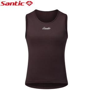 Santic เสื้อเจอร์ซีย์นักปั่นผู้ชายฤดูหนาวความร้อนฟิตเนสไม่มีรอยต่อแขนกุดกีฬาจักรยานชุดชั้นในท็อปส์ซู