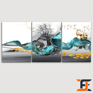 HIASAN DINDING 3 IN 1 SET PEMANDANGAN BOHO KIJANG NORDIC WALLDECOR NUANSA ABSTRAK BOHO MINIMALIS NORDIC DEER SET HIASAN ISLAMI DAN PAJANGAN RUMAH KAYU AESTHETIC KEKINIAN