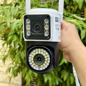 Camera YOOSEE PTZ 2 Mắt Mẫu Mới PRO 15.0MPX Xoay 360 Độ- Xem 2 Vị Trí Khác Nhau Trên 1 Camera- Đàm Thoại 2 Chiều- Báo Động Chống